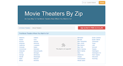 Desktop Screenshot of movietheatersbyzip.com