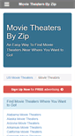 Mobile Screenshot of movietheatersbyzip.com